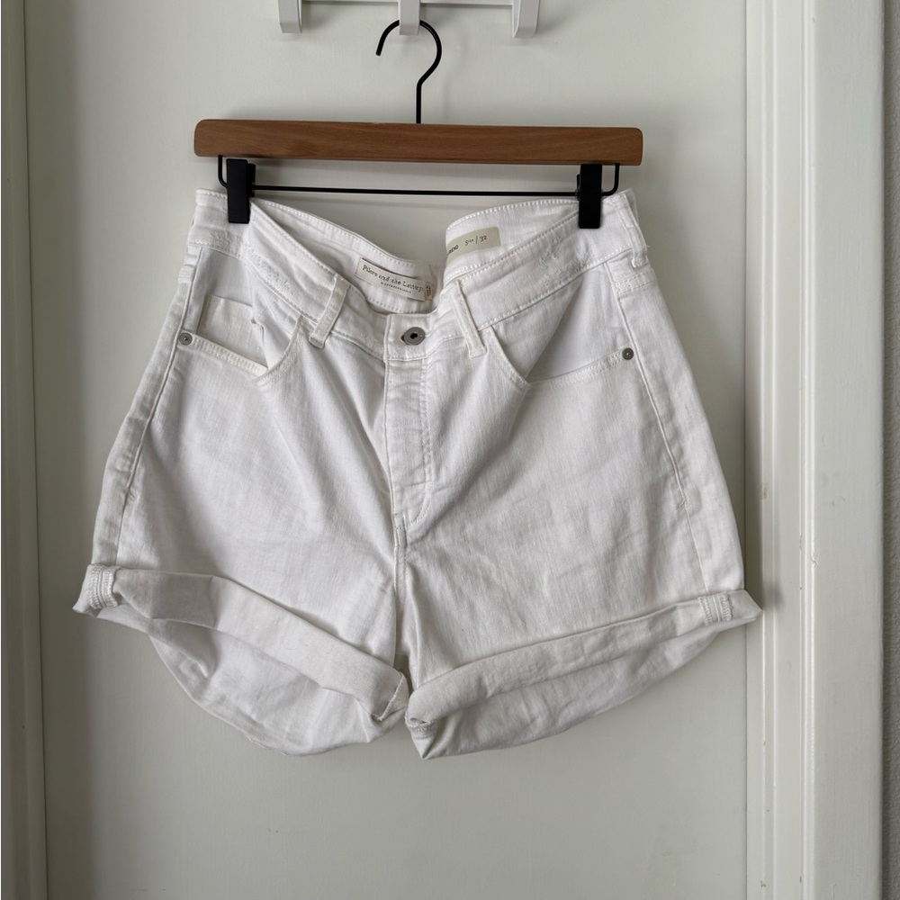 Pilcro White Jean Shorts Classic Summer Style